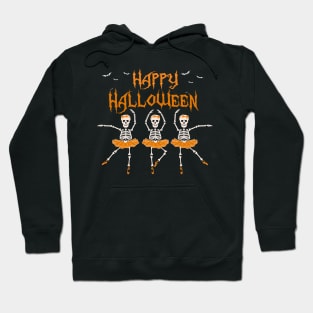 Happy Halloween Skeleton Ballerina TShirt - Dancing Ballet Hoodie